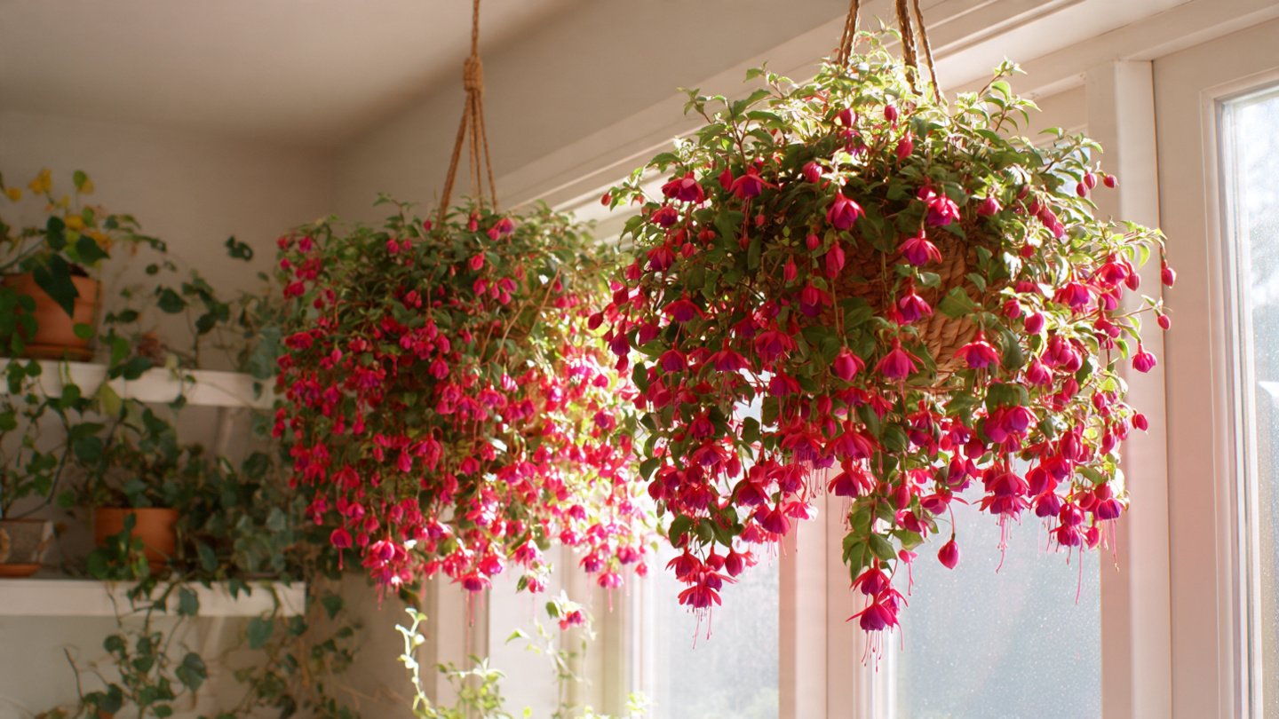 Easy Methods for Growing Beautiful Fuchsia Indoors in Hanging Baskets