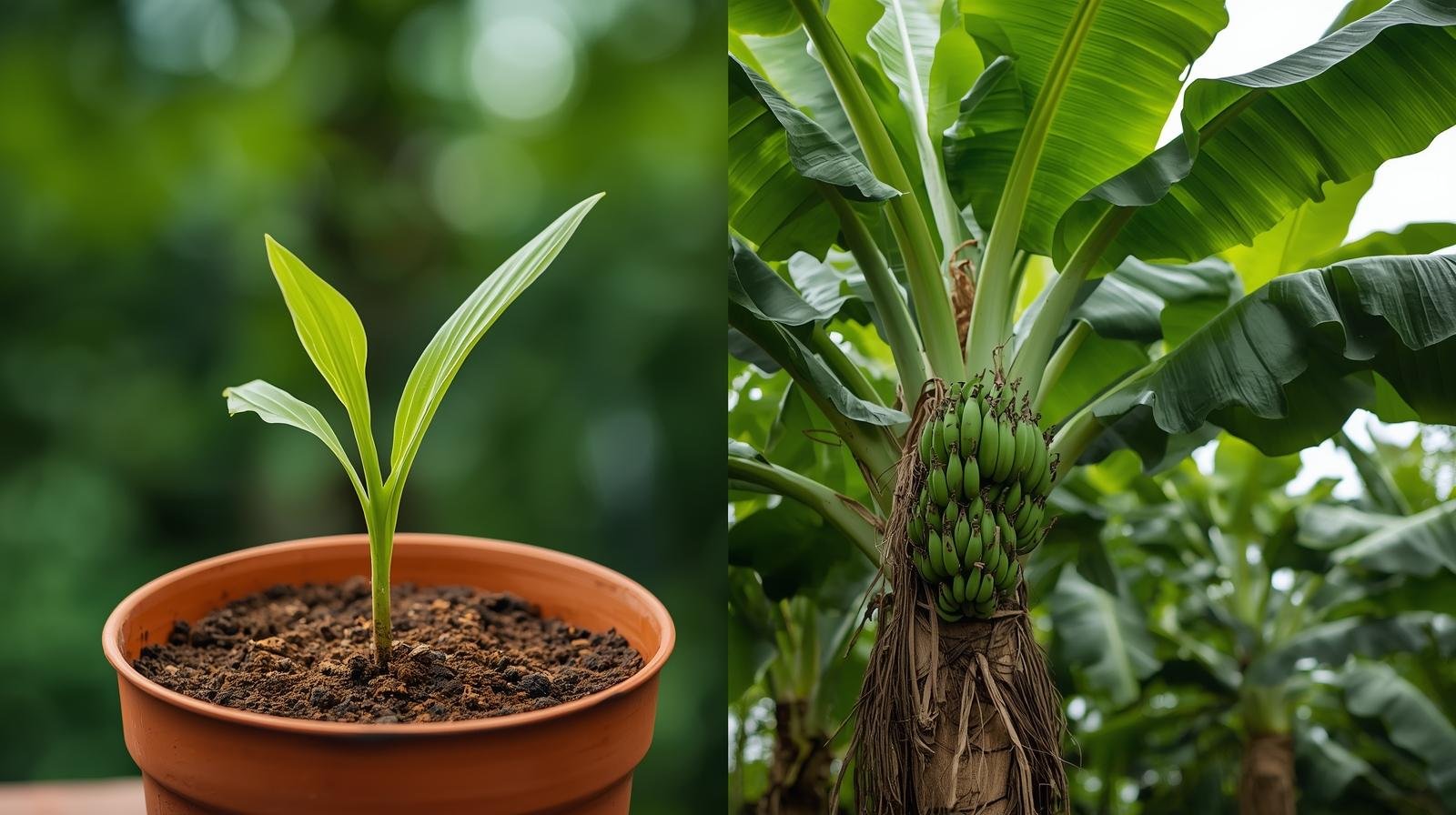 Growing Banana Tree Time Lapse: 180 Days of Development