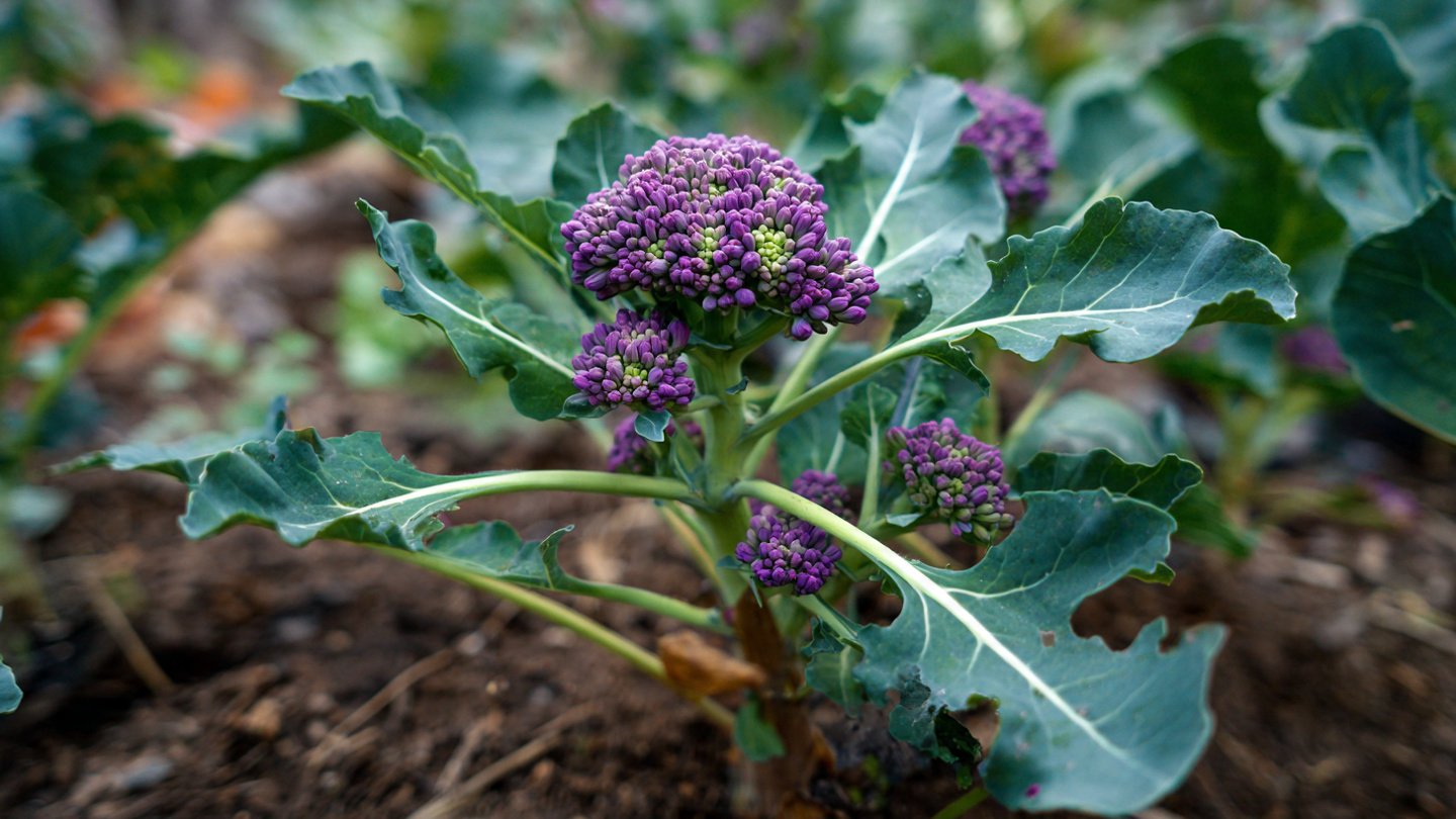 Easy Hack to Grow Purple Broccoli in Your Backyard Garden for Beginners
